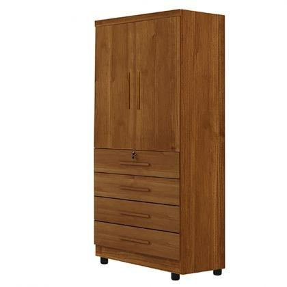 Guarda Roupa Conjugado New Maia , 2 Portas - Benetil Móveis