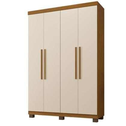 Guarda Roupa Milão , 4 Portas e 3 Gavetas - Benetil Móveis