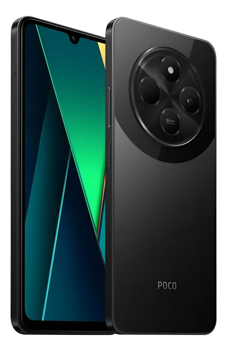 Celular Xiaomi Poco C75 4G Dual Sim 256 Gb Preto 8 Gb Ram Android 14 - NFC