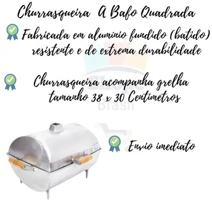 Churrasqueira Alumínio fundido A Bafo