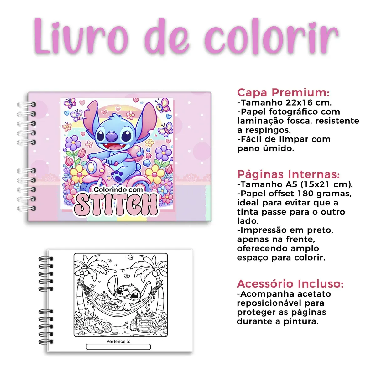 Livro De Colorir Stitch Bobbie Goods