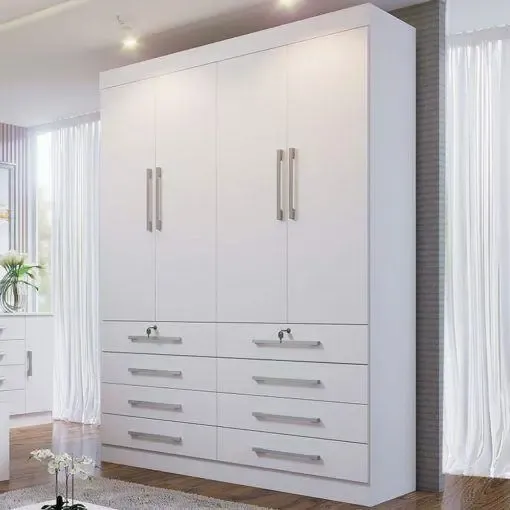 Guarda Roupa Solteiro Mônaco 4pt - D'doro